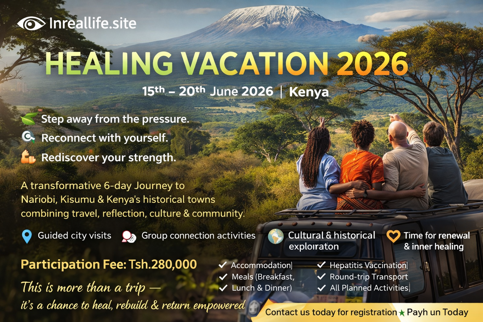 Healing Vacation 2026: Rebuild Me, To Be Me